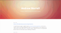 Desktop Screenshot of andrewmerrell.co.uk