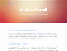 Tablet Screenshot of andrewmerrell.co.uk